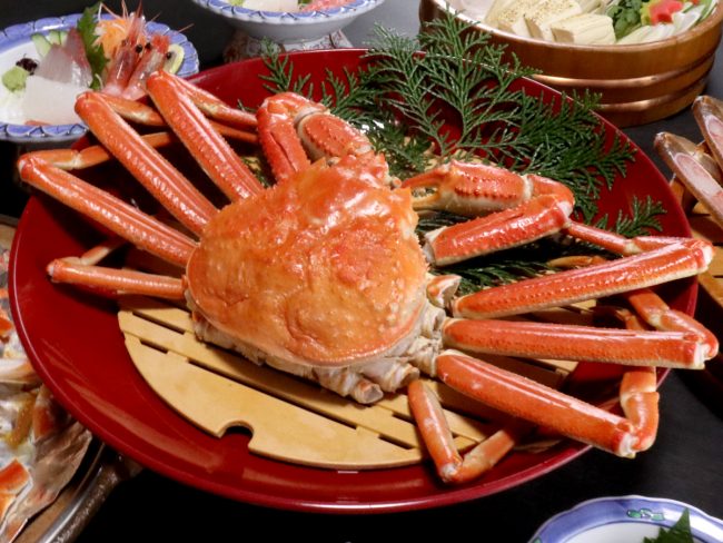 蟹シーズン料理（一例）