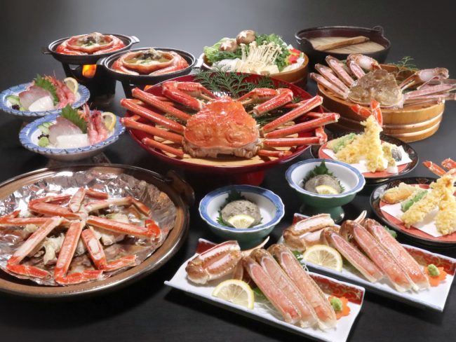 蟹シーズン料理（一例）
